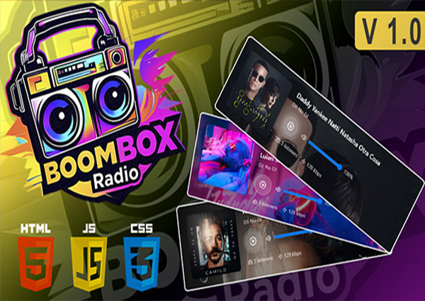 Radio BOOMBOX - Todo Players HTML5 ShoutCast, Icecast